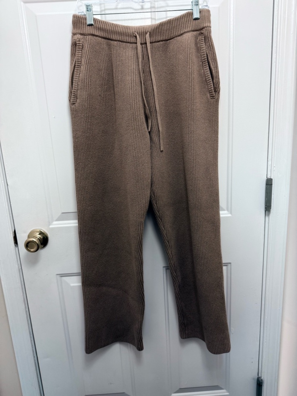 Women’s Alo Yoga Domain Sweatpants Wide Leg In Gravel Size Small